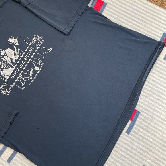 Vintage Distressed The Three Stooges Golf Three Under Par short sleeve tee shirt - Picture 8 of 13